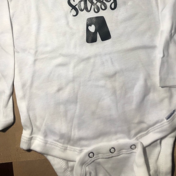 “ALL MY PANTS ARE SASSY “ GERBER Baby/ Handmade - Picture 3 of 4